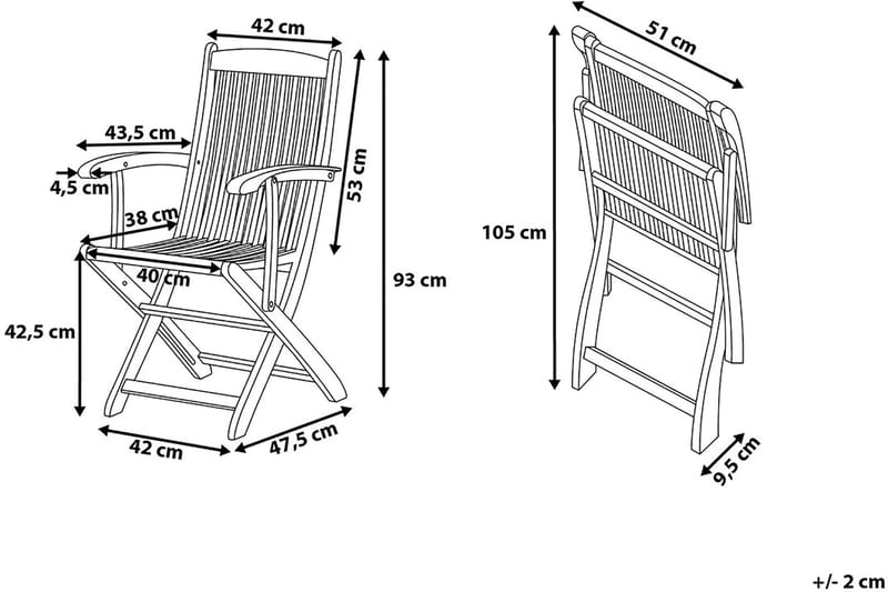 Trädgårdsmöbelset Med Utebord + 8 Utestolar+Parasoll Maui - Trä|Natur - Utemöbler & utemiljö - Utegrupp - Matgrupp utomhus