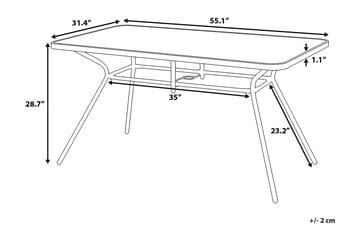 Trädgårdsmöbelset Med Utebord+6 Utestolar Livo - Svart - Utemöbler & utemiljö - Utegrupp - Matgrupp utomhus