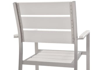 Trädgårdsmöbelset Med Utebord+6 Utestolar Vernio - Vit - Utemöbler & utemiljö - Utegrupp - Matgrupp utomhus