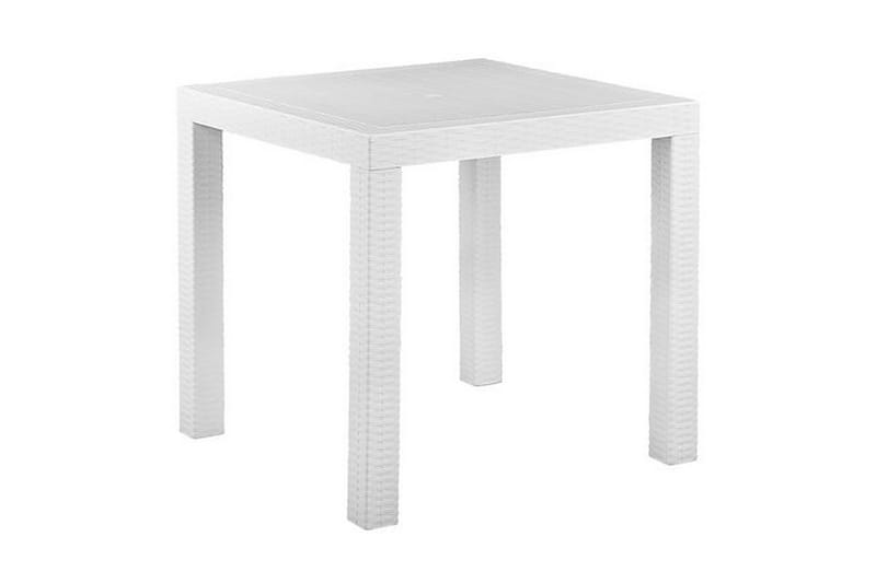 Trädgårdsset av Utebord och 4 Utestolar FOSSANO - Vit - Utemöbler & utemiljö - Utegrupp - Matgrupp utomhus