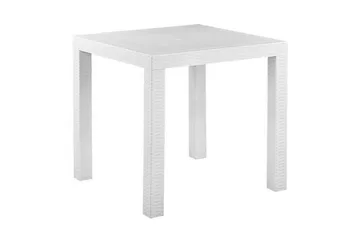 Trädgårdsset av Utebord och 4 Utestolar FOSSANO - Vit - Utemöbler & utemiljö - Utegrupp - Matgrupp utomhus