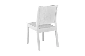 Trädgårdsset av Utebord och 4 Utestolar FOSSANO - Vit - Utemöbler & utemiljö - Utegrupp - Matgrupp utomhus