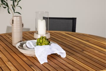 Matgrupp Utomhus Tucumán 120 cm Rund med 6 Alina Utestolar - Natur - Utemöbler & utemiljö - Utegrupp - Matgrupp utomhus