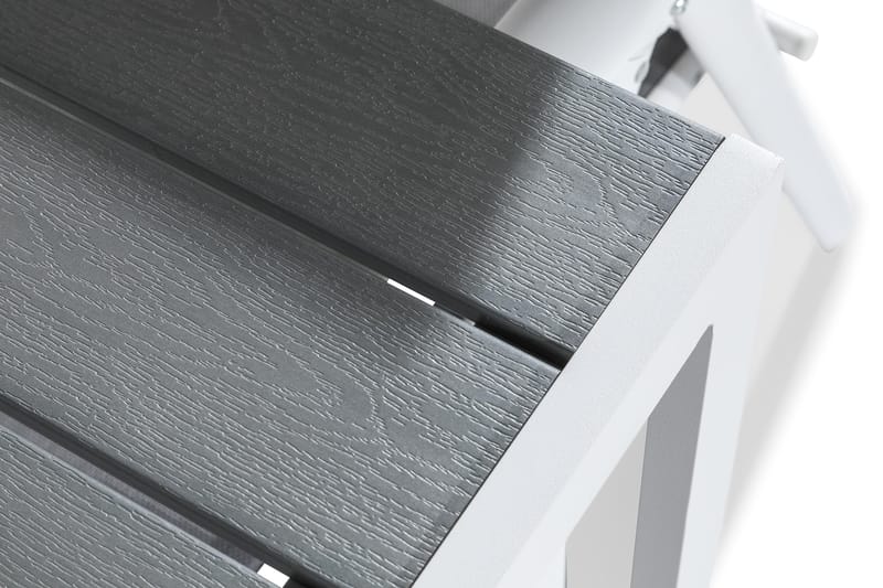 Tunis Matgrupp 205x90 + 6 Maggie Positionsstol - Vit/Grå - Utemöbler & utemiljö - Utegrupp - Matgrupp utomhus