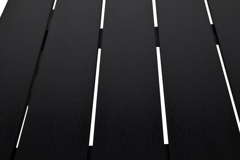 Tunis Matgrupp 205x90 cm + 6 Tunis Stapelstol - Svart/Svart - Utemöbler & utemiljö - Utegrupp - Matgrupp utomhus