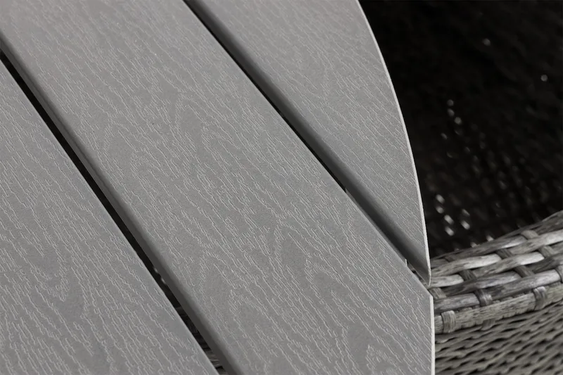 Tunis Matgrupp Utomhus 140 Rund + 4 Thor Fåtölj - Vit/Grå - Utemöbler & utemiljö - Utegrupp - Matgrupp utomhus