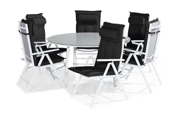 Svarta Dynor med nackkudde - Vit