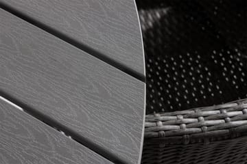 Tunis Matgrupp Utomhus 140 Rund + 6 Thor Fåtölj - Vit/Grå - Utemöbler & utemiljö - Utegrupp - Matgrupp utomhus