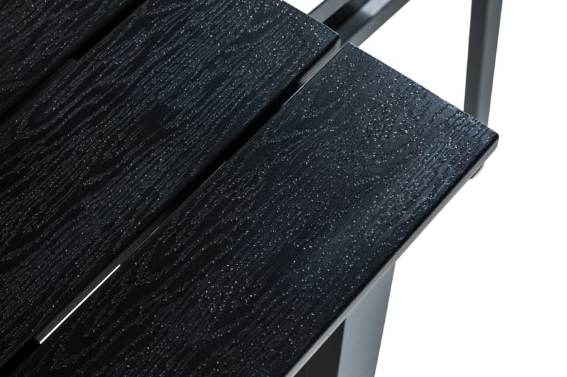 Tunis Matgrupp Utomhus 152-210x90 + 4 Stapelstolar - Svart - Utemöbler & utemiljö - Utegrupp - Matgrupp utomhus