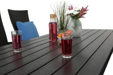 Tunis Matgrupp Utomhus 205 + 6 Jenny Ställbar Fåtölj - Svart - Utemöbler & utemiljö - Utegrupp - Matgrupp utomhus