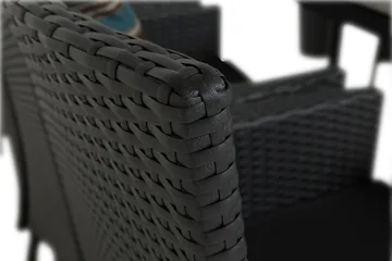 Tunis Matgrupp Utomhus 205 + 6 Thor Fåtölj - Svart/Svart - Utemöbler & utemiljö - Utegrupp - Matgrupp utomhus