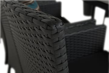 Tunis Matgrupp Utomhus 205 + 6 Thor Fåtölj - Svart/Svart - Utemöbler & utemiljö - Utegrupp - Matgrupp utomhus