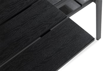 Tunis Matgrupp Utomhus 205x90 + 6 Stapelstolar - Svart - Utemöbler & utemiljö - Utegrupp - Matgrupp utomhus