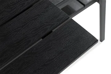 Tunis Matgrupp Utomhus 205x90 + 6 Stapelstolar - Svart - Utemöbler & utemiljö - Utegrupp - Matgrupp utomhus