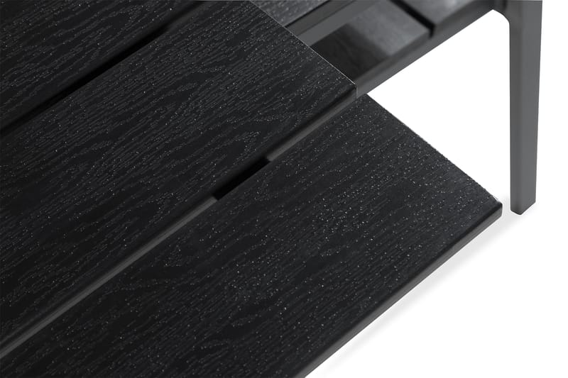 Tunis Matgrupp Utomhus 205x90 + 6 Stapelstolar - Svart - Utemöbler & utemiljö - Utegrupp - Matgrupp utomhus