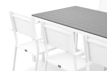 Tunis Matgrupp Utomhus 205x90 cm + 6 Tunis Stapelstol - Utemöbler & utemiljö - Utegrupp - Matgrupp utomhus