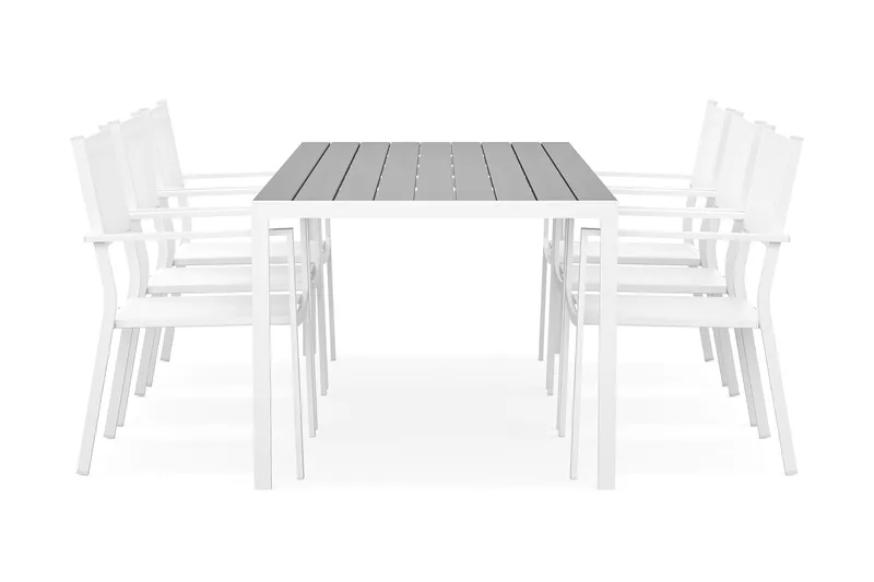 Tunis Matgrupp Utomhus 205x90 cm + 6 Tunis Stapelstol