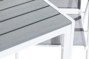 Tunis Matgrupp Utomhus 90x90 + 2 Maggie Positionsstol - Vit/Grå - Utemöbler & utemiljö - Utegrupp - Matgrupp utomhus