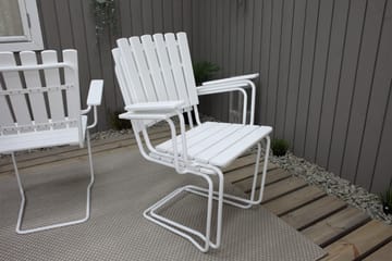 Vaxholm Matgrupp Utomhus Rund 100 cm + 4 Utestolar Vit - Utemöbler & utemiljö - Utegrupp - Matgrupp utomhus