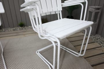 Vaxholm Matgrupp Utomhus Rund 100 cm + 4 Utestolar Vit - Utemöbler & utemiljö - Utegrupp - Matgrupp utomhus