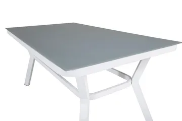 Virya Matgrupp 160cm + 4 Alina Matstolar Svart/Grå - Svart/Grå - Utemöbler & utemiljö - Utegrupp - Matgrupp utomhus