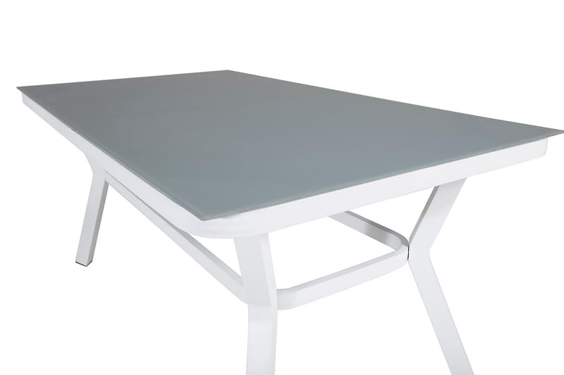 Virya Matgrupp 160cm + 4 Alina Matstolar Svart/Grå - Svart/Grå - Utemöbler & utemiljö - Utegrupp - Matgrupp utomhus