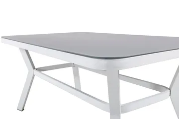 Virya Matgrupp 160cm + 4 Alina Matstolar Svart/Grå - Svart/Grå - Utemöbler & utemiljö - Utegrupp - Matgrupp utomhus