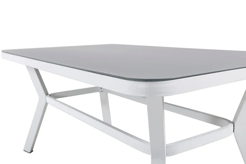 Virya Matgrupp 160cm + 4 Alina Matstolar Svart/Grå - Svart/Grå - Utemöbler & utemiljö - Utegrupp - Matgrupp utomhus