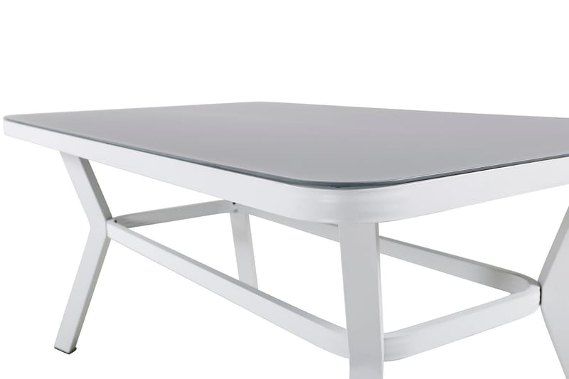 Virya Matgrupp 160cm + 4 Alina Matstolar Svart/Grå - Svart/Grå - Utemöbler & utemiljö - Utegrupp - Matgrupp utomhus