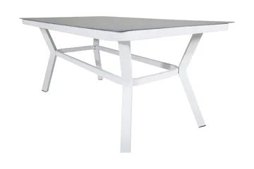 Virya Matgrupp 160cm + 4 Alina Matstolar Svart/Grå - Svart/Grå - Utemöbler & utemiljö - Utegrupp - Matgrupp utomhus