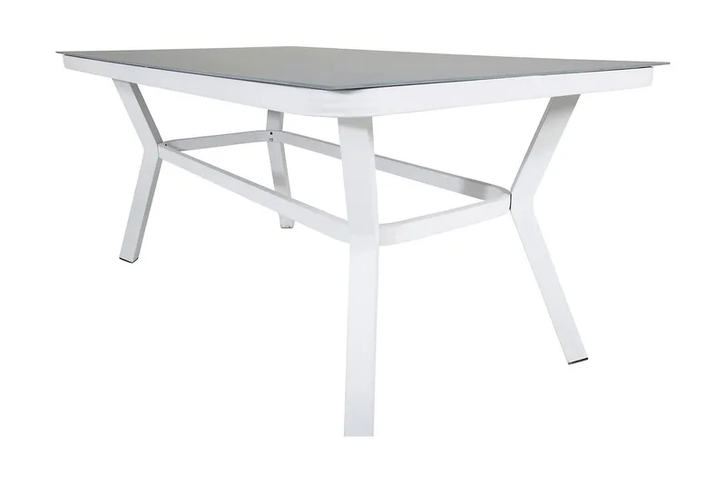 Virya Matgrupp 160cm + 4 Alina Matstolar Svart/Grå - Svart/Grå - Utemöbler & utemiljö - Utegrupp - Matgrupp utomhus