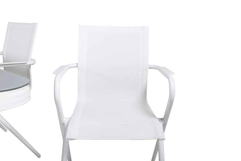 Virya Matgrupp 200cm + 6 Alina Matstolar Vit - Vit - Utemöbler & utemiljö - Utegrupp - Matgrupp utomhus