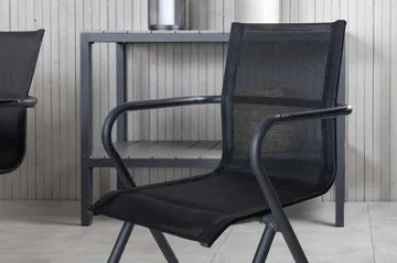 Virya Matgrupp Utomhus 200cm + 6 Alina Matstolar - Brun/Vit - Utemöbler & utemiljö - Utegrupp - Matgrupp utomhus