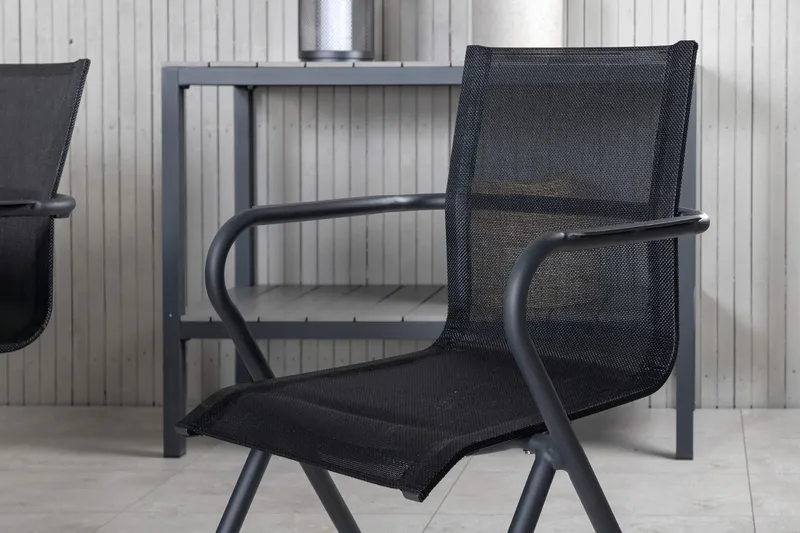 Virya Matgrupp Utomhus 200cm + 6 Alina Matstolar - Brun/Vit - Utemöbler & utemiljö - Utegrupp - Matgrupp utomhus