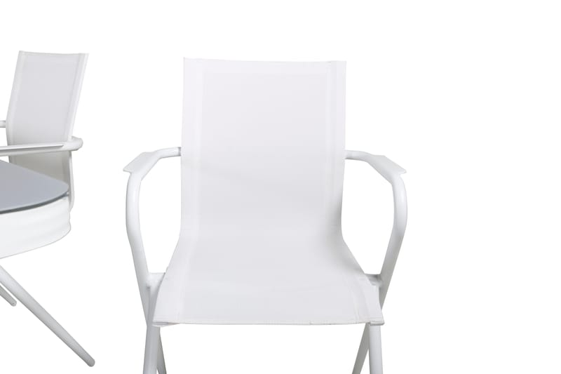 Virya Matgrupp Utomhus 200cm + 6 Alina Matstolar - Vit - Utemöbler & utemiljö - Utegrupp - Matgrupp utomhus