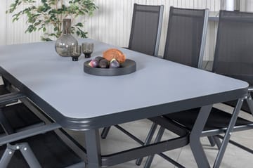 Virya Matgrupp Utomhus 200cm + 6 Break Positionsstolar - Brun/Vit - Utemöbler & utemiljö - Utegrupp - Matgrupp utomhus