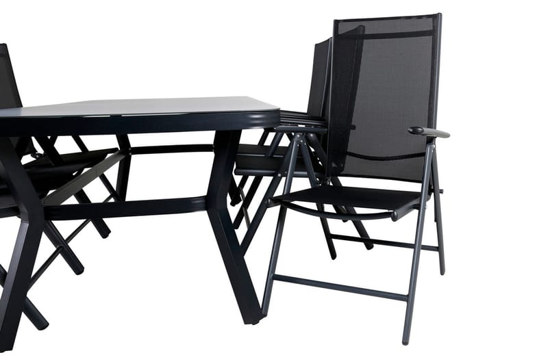 Virya Matgrupp Utomhus 200cm + 6 Break Positionsstolar - Brun/Vit - Utemöbler & utemiljö - Utegrupp - Matgrupp utomhus