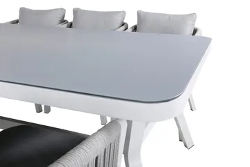 Virya Matgrupp Utomhus 200cm + 6 Matstolar - Brun - Utemöbler & utemiljö - Utegrupp - Matgrupp utomhus