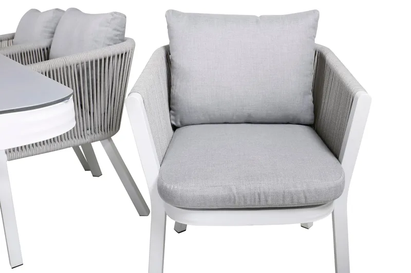 Virya Matgrupp Utomhus 200cm + 6 Matstolar - Brun - Utemöbler & utemiljö - Utegrupp - Matgrupp utomhus