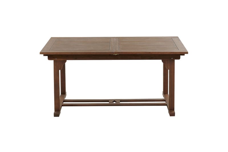 Matsalsset Amantea med parasoll Mörkt trä/grått - Mörkt trä/grått - Utemöbler & utemiljö - Utegrupp - Matgrupp utomhus