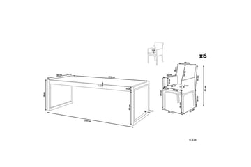 Matsalsset Bacoli - Utemöbler & utemiljö - Utegrupp - Matgrupp utomhus