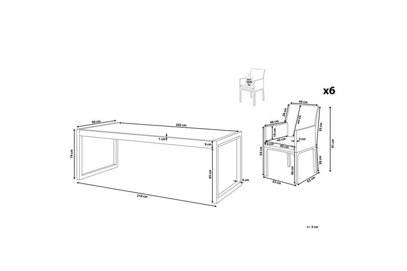 Matsalsset Bacoli - Utemöbler & utemiljö - Utegrupp - Matgrupp utomhus