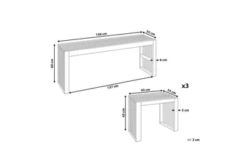 Matsalsset Bellano 3-Sits - 3-Sits - Utemöbler & utemiljö - Utegrupp - Matgrupp utomhus