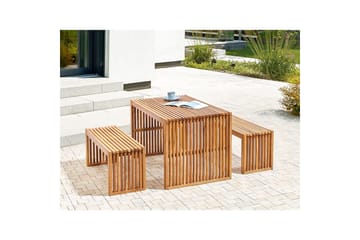 Matsalsset Bellano med 2 bänkar - Utemöbler & utemiljö - Utegrupp - Matgrupp utomhus