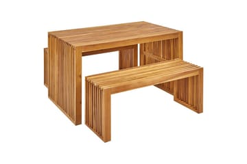 Matsalsset Bellano med 2 bänkar - Utemöbler & utemiljö - Utegrupp - Matgrupp utomhus