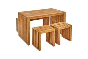 Matsalsset Bellano med bänk - Utemöbler & utemiljö - Utegrupp - Matgrupp utomhus