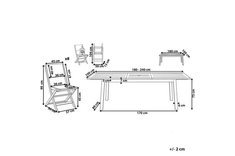 Matsalsset Cesana - Utemöbler & utemiljö - Utegrupp - Matgrupp utomhus