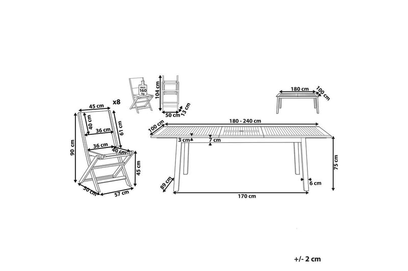 Matsalsset Cesana - Utemöbler & utemiljö - Utegrupp - Matgrupp utomhus