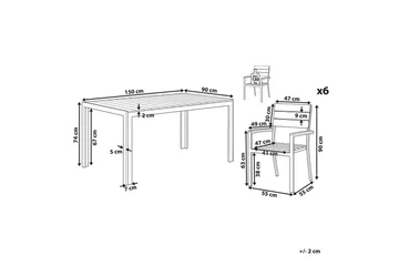 Matsalsset Como - Utemöbler & utemiljö - Utegrupp - Matgrupp utomhus