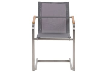 Matsalsset Cosoleto Grå/Silver, 4-Sits - Grå/Silver, 4-Sits - Utemöbler & utemiljö - Utegrupp - Matgrupp utomhus